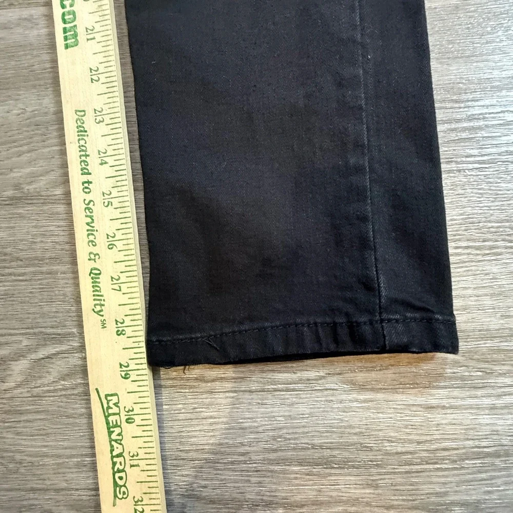 Levis 514 Straight Fit Mens Black Stretch Jeans 28x32 NWT 00514-1434
